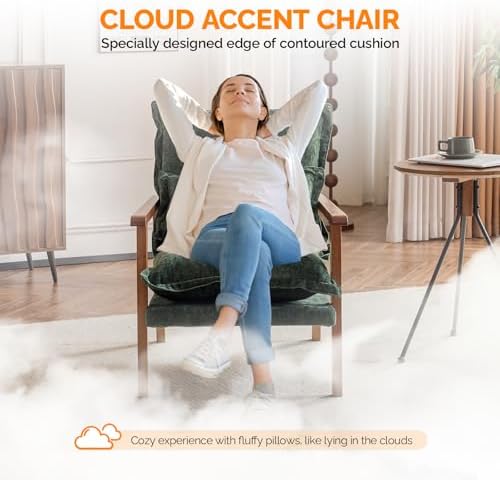 VINGLI Mid-Century Modern Cloud Accent Armchairs set of 2 - Image 4