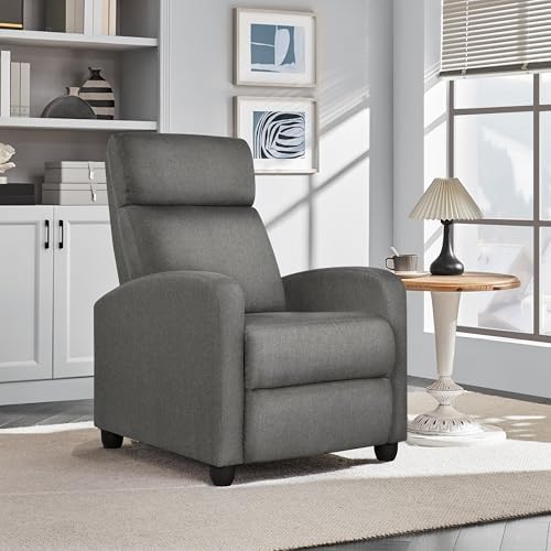 Yaheetech Recliner Chair with 3 Adjustable Angles Living Room Chairs Gray - Image 2
