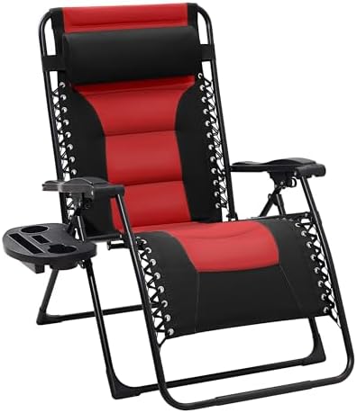 JEAREY Zero Gravity Chair, Oversized Padded Recliner by JEAREYOutdoorsCollection