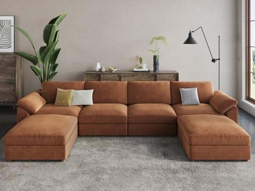 EASE MOOSE U Shape Sectional Modular Sofa, Comfortable Modern Oversized - Image 3
