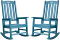 Psilvam Outdoor Rocking Chairs Set of 2, Oversized Porch Rocker by PsilvamGardenFurniture