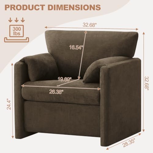 Oversized Accent Chair for Living Room, Large Modern Armchair - Image 2