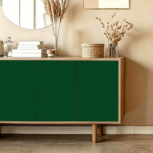 24x237 Green Wallpaper Peel and Stick Soft Fabric Felt Drawer Liner Self - Image 6