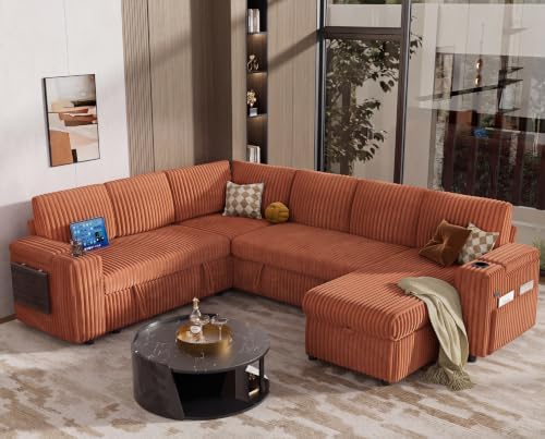 Vipbear 111" Modular Sectional Sleeper Sofa - Image 2