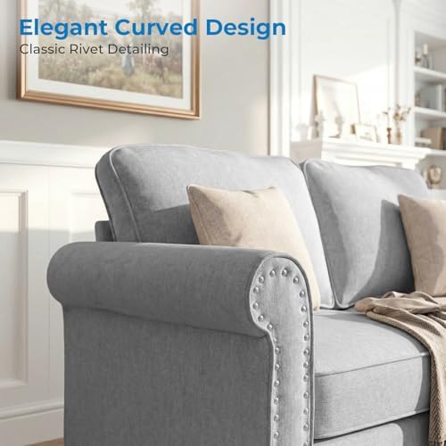 Mjkone 2 Pieces Living Room Sofa Set, Sectional Sofa Couches, Couch and Chair - Image 5