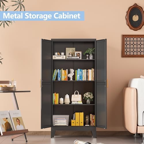 Black Kitchen Pantry Cabinets - Image 4