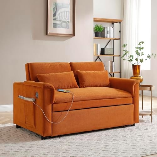 55.5" Small Sleeper Sofa Couch - Image 2