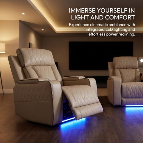 Power Recliner Chair Set, Leather Reclining Sectional Couches - Image 2