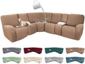 100% Waterproof Sectional Recliner Couch Covers by ROFASVCO