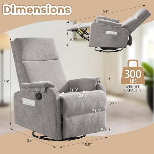 Korser Swivel Rocking Recliner - Image 2