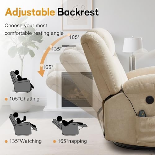 Korser Rocker Recliner, Glider Recliner Chairs - Image 3