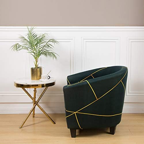 MIFXIN Tub Chair Slipcover 1 Piece High Stretch Club Chair Cover Elastic Barrel - Image 5