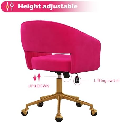 KCC Vanity Chair Velvet Desk Chair - Image 4