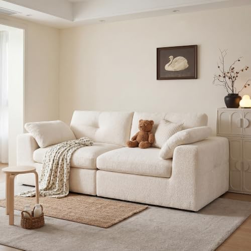 Homkdom 80.5" Loveseat Sofa, Cloud Couch Sectional - Image 6