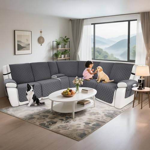 Waterproof Sectional Reclining Couch Covers L Shaped Recliner Sectional Sofa - Image 2