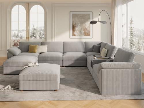 EASE MOOSE Sectional Modular Sofa, Oversized L Shape Sectional Couch - Image 4