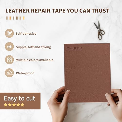 TIANLDD Leather Repair Tape, 16 x 80 Inches Self Adhesive Leather Repair - Image 3