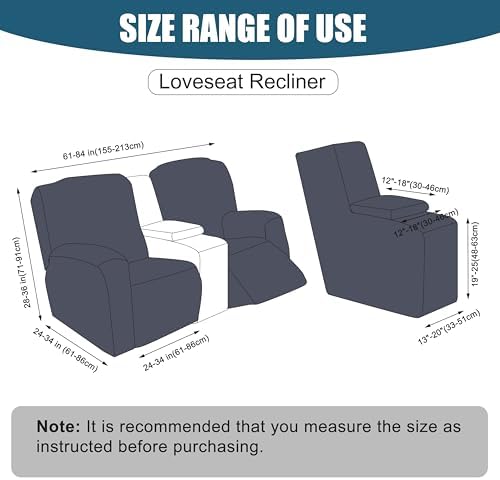 Genina Waterproof Recliner Loveseat Cover, 2 Seat - Image 3