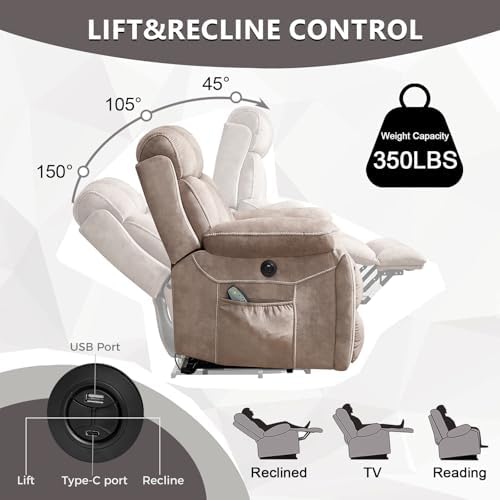 CANMOV Large Power Lift Recliner Chairs - Image 3