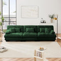 Modular Sectional Sofa for Living Room, 3 Seater Green Large Sectional Couches by Wunlerlant