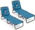 GYMAX Tanning Chair, 330lbs Beach Lounge Chair by GYMAX