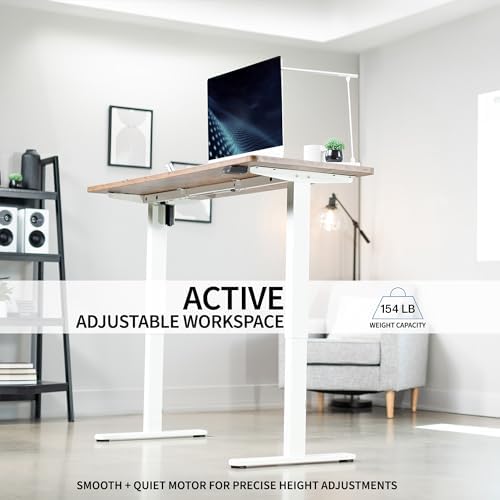VIVO Dark Walnut 60 x 24 in Standing Desk, DESK-KIT-W06D - Image 4