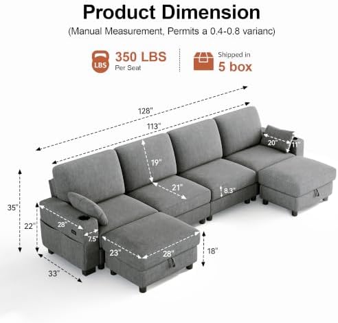 Vipbear Modular Sectional Sofa - Image 2
