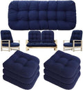 Youyole 7 Pcs Wicker Chair Cushions Set, 44 x 19'' Outdoor Waterproof Loveseat by Ajaredlulu