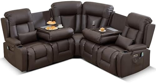 TUNYI Power Loveseat Recliner Sofa - Image 7