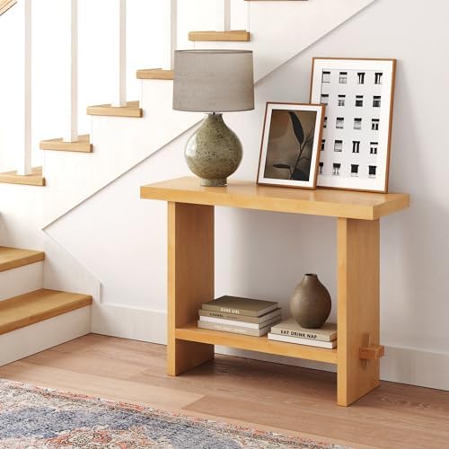 Nathan James Virgo Wood Accent Storage Console Sofa Table, - Image 3