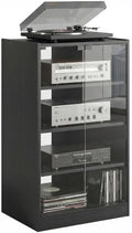 HOMCOM Media Cabinet 4-Tier Stereo Cabinet by HOMCOM