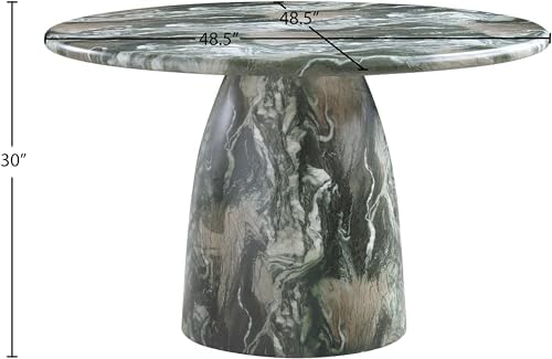 Meridian Furniture Cosenza Green 48.5" Indoor/Outdoor Concrete Dining Table - Image 3