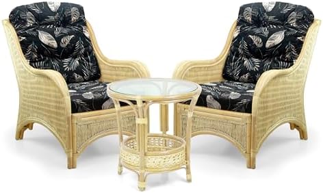 Jam Lounge Living Accent Armchair Natural Rattan Wicker Handmade Design Natural - Image 5