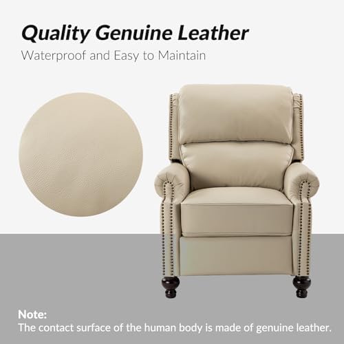 HULALA HOME Genuine Leather Recliner Chair Set of 2 - Image 6