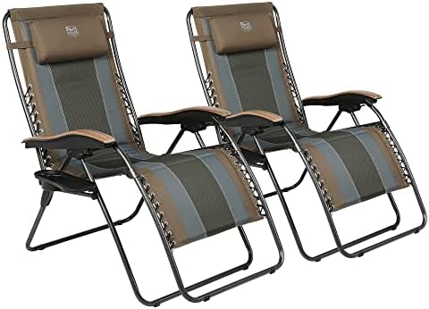 Timber Ridge Oversized Zero Gravity Chair, Padded Reclining Lounge Chair by TIMBERRIDGE
