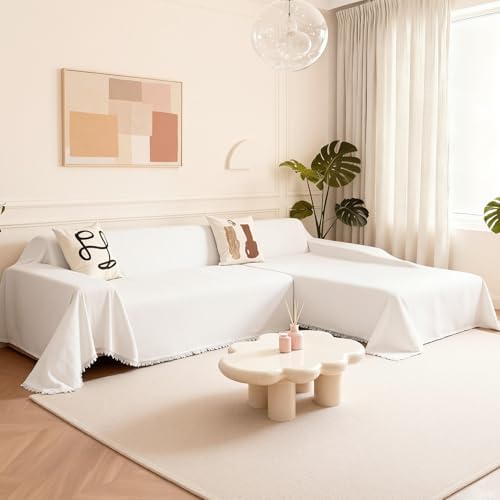 MYSKY HOME Couch Covers for Sectional Sofa, L Shaped Couch Cover, 2 Pieces by MYSKYHOME