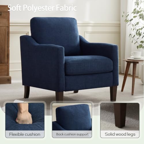 VKNOW Accent Chairs Set of 2, Modern Upholstered Armchairs - Image 4