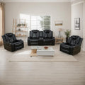 Power Recliner Sofa Set, Breathing Leather Reclining Couch Set, Leather by Unknown
