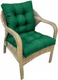Outdoor Wicker Chair Cushions for Porch Garden No Slip High Back Patio Chair by Eoieov