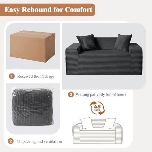 61 Boneless Sofa Couch Loveseat - Image 7