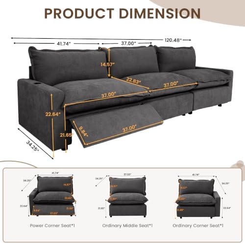 116 Inch Modular Sectional Couch - Image 2