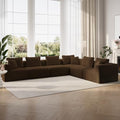 Novilla 141" Modular Sectional Sofa, L Shape Plush Sectional Couch, Modern by Novilla
