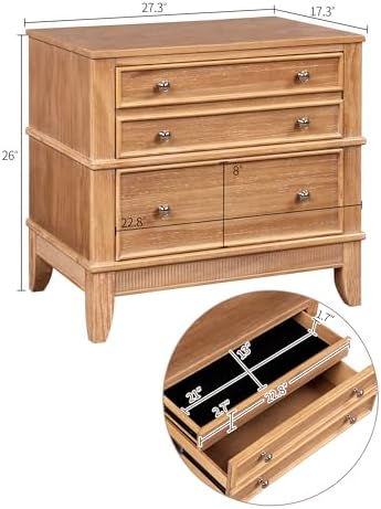 LUMISOL Farmhouse Nightstand - Image 2