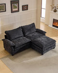 Karl home 88" 2-Seat L-Shaped Sectional Couch by Karlhome