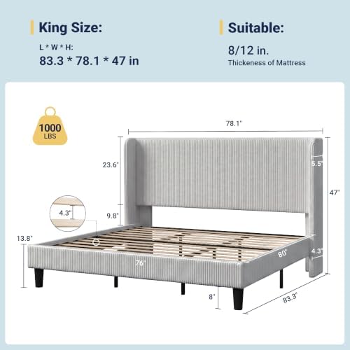 Allewie King Size Platform Bed - Image 2