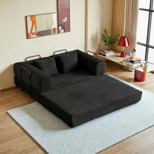 59in Boneless Couch Convertible Futon Sofa Bed Queen by Unknown