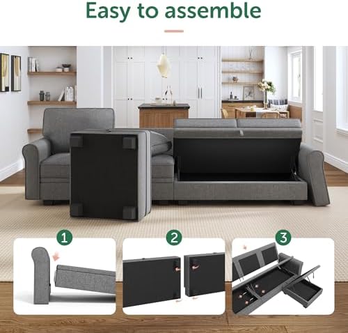 HONBAY Convertible Sectional Sofa - Image 6