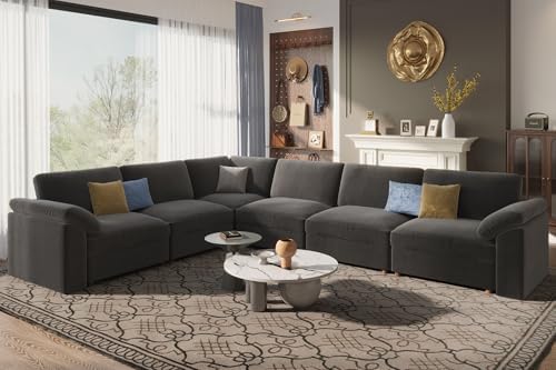 EASE MOOSE Oversized Sectional Modular Couch, Large L Shape Sectional Sofa - Image 4