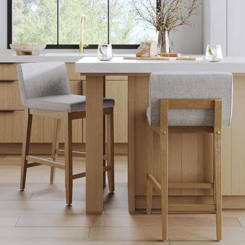 Nathan James Gracie Modern Bar Stool Counter Height Barstool by Unknown
