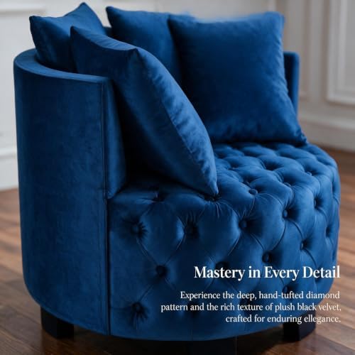 Velvet Accent Lounge Chair - Image 5